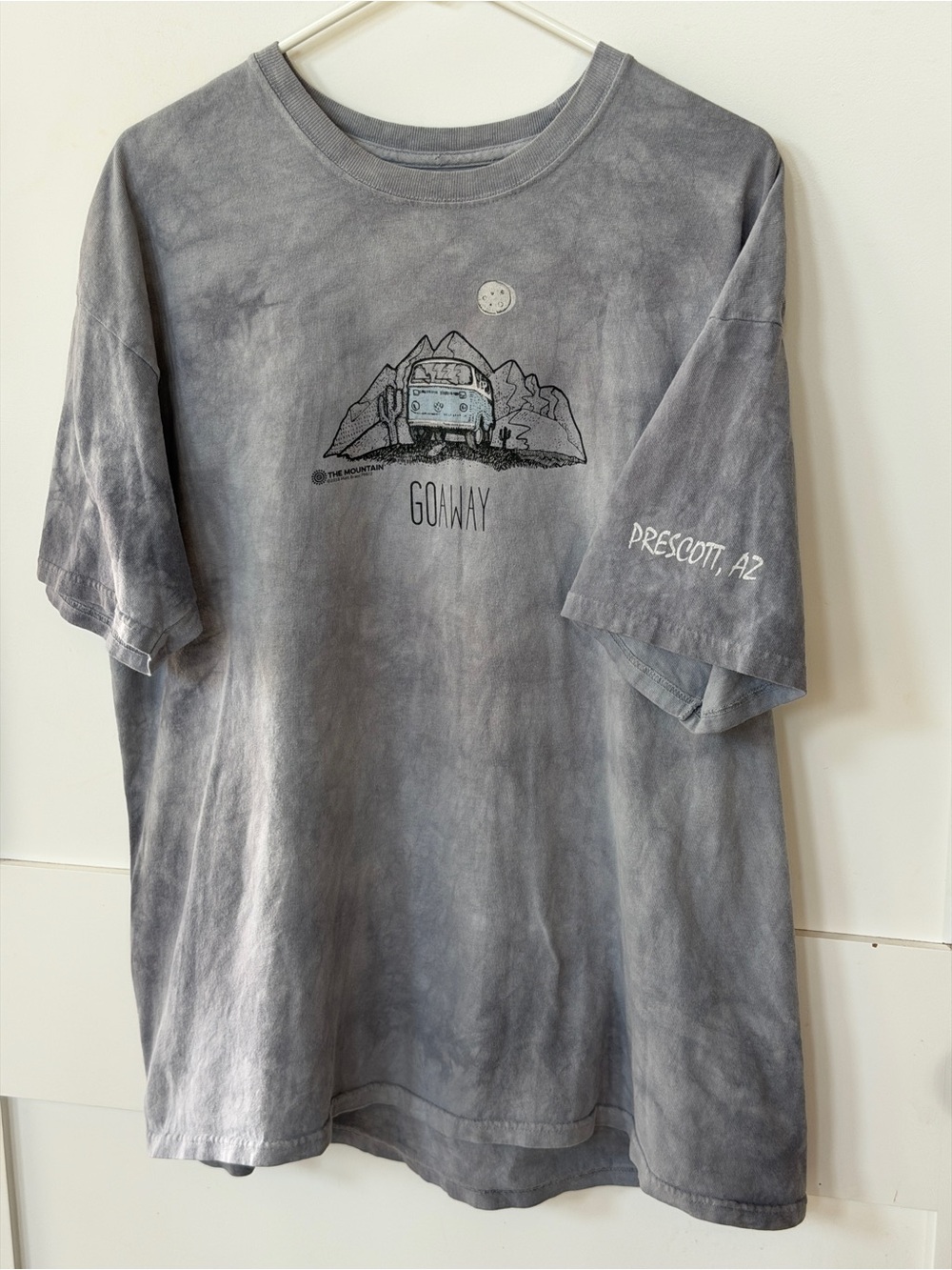 Grey Tie-Dye Graphic Tee -The Mountain XL